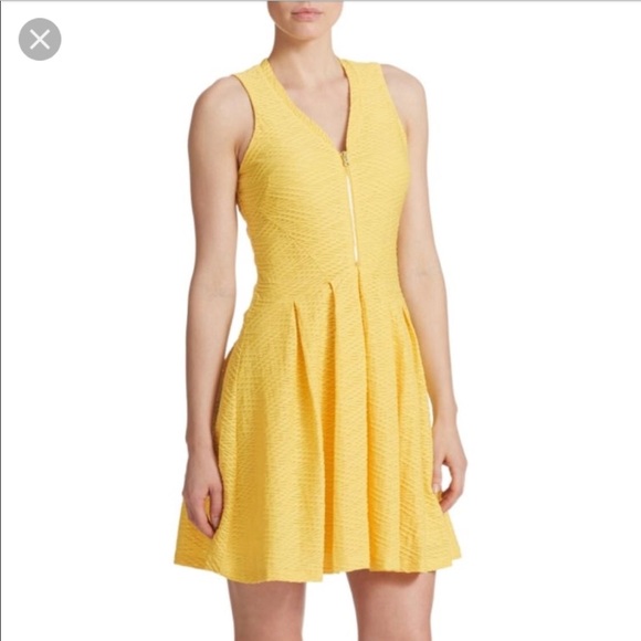 zip front fit and flare dress